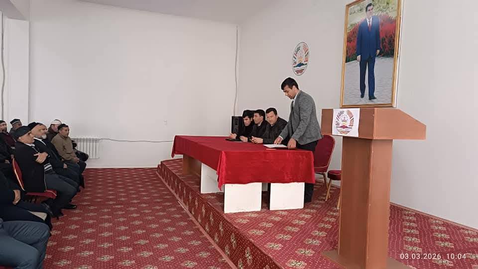 БАРГУЗОРИИ МУЛОҚОТУ ВОХӮРИҲО ВА КОРҲОИ ФАҲМОНДАДИҲӢ ДАР САМТИ РУШДИ ИҶТИМОӢ, ТАҲКИМИ РОБИТА БО ҶОМЕА ВА ТАҚВИЯТИ КОРҲОИ ИДЕОЛОГӢ ДАР ДЕҲАИ ҚАНДАК,ҶАМОАТИ ШАҲРАКИ ОБИ ГАРМ