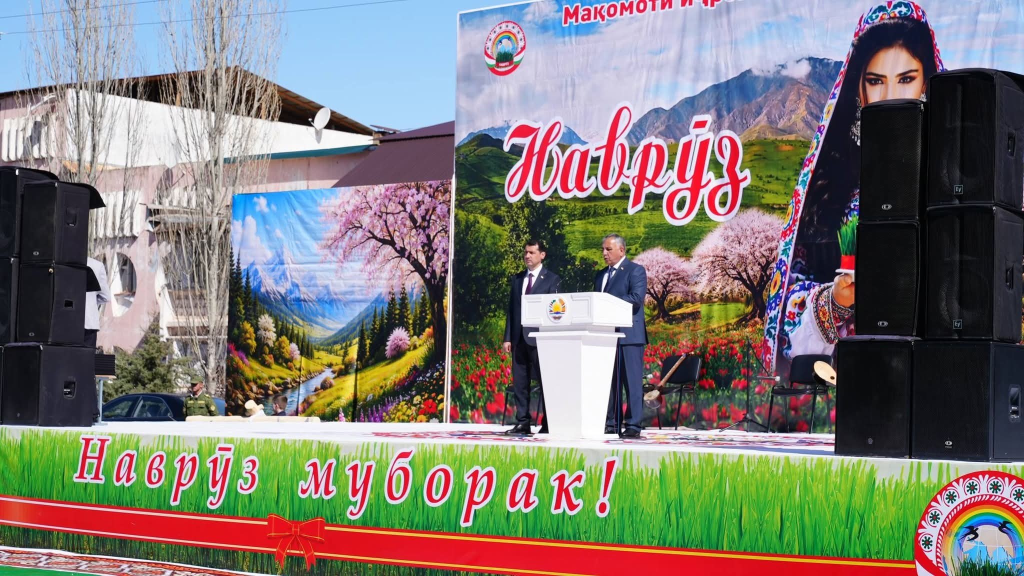 ЧОРАБИНИҲОИ ГУНОГУНИ ТАНТАНАВИЮ ФАРҲАНГӢ БАХШИДА БА ҶАШНИ БАЙНАЛМИЛАЛИИ НАВРӮЗ ДАР ШАҲРИ РОҒУН БАРГУЗОР КАРДА ШУДАНД